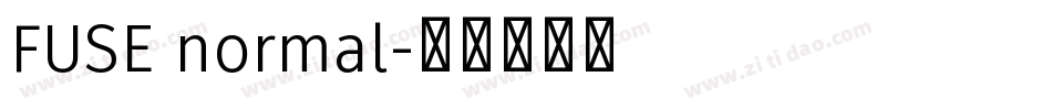 FUSE normal字体转换